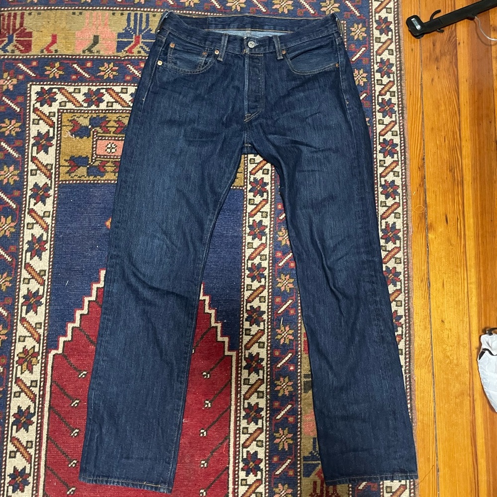 Levi's Dark Blue Straight Jeans